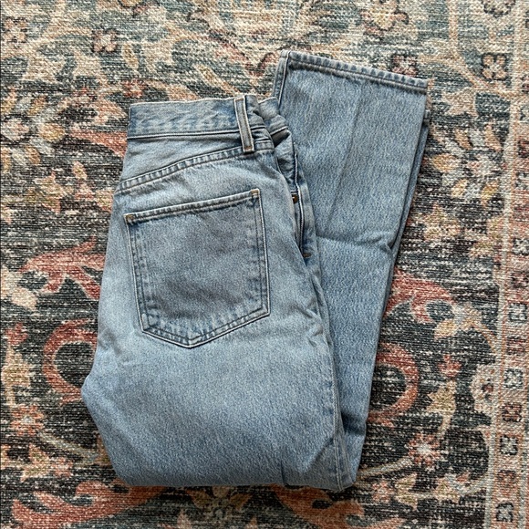 AGOLDE Riley High Rise Straight Crop Jeans in Color Renewal - Picture 3 of 8